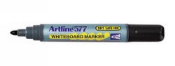 Picture of Marker Whiteboard Artline 577 Bullet Black