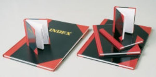 Picture of Index Book Collins Red & Black A4 100 Leaf