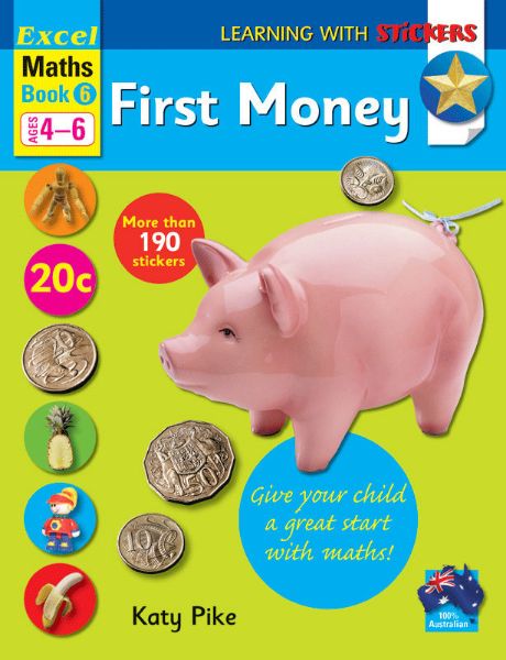 Picture of Excel Learning With Stickers - Maths Book 6 First Money