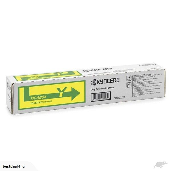 Picture of Kyocera TK-8604 Yellow Toner Cartridge