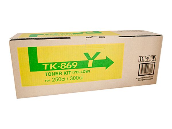 Picture of Kyocera TK-869 Yellow Toner Cartridge