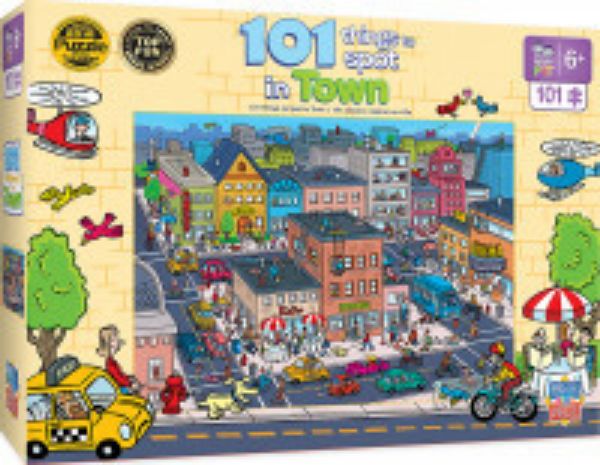 Picture of Masterpieces Puzzle - 101 Things to Spot In Town Puzzle 1000 piece