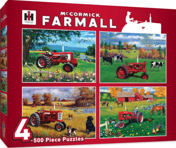 Picture of Masterpieces Puzzle - 4 Pack McCormick Farmall Puzzle 500 pieces