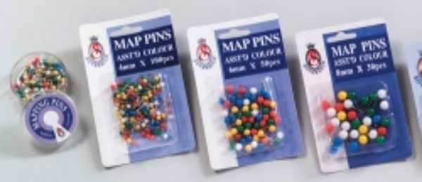 Picture of Pins Map 4mm Packet 100