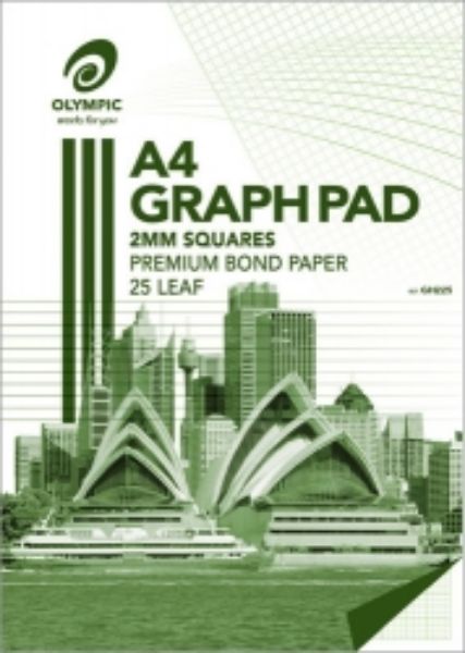 Picture of Graph Pad Olympic A4 2mm Top Padded 7 Holes 25 Leaf