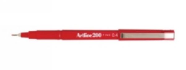 Picture of Marker Artline #200 Red 0.4mm