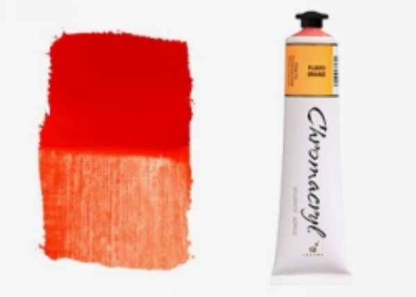 Picture of Paint Chromacryl 75ml Acrylic Fluoro Orange