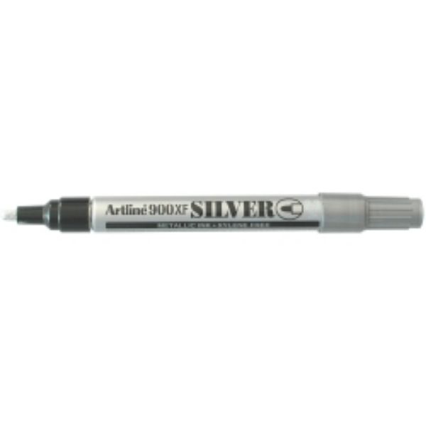 Picture of Marker Artline 900XF Permanent 2.3mm Bullet Nib Silver