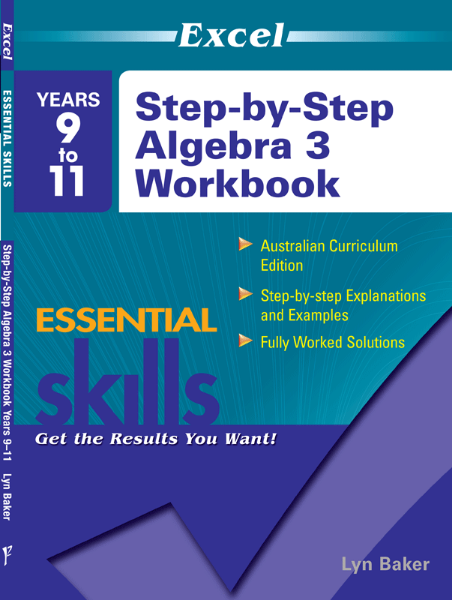 Picture of Excel Essential Skills - Step-by-Step Algebra 3 Workbook Years 9-11