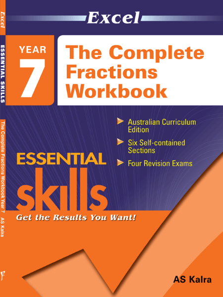 Picture of Excel Essential Skills - The Complete Fractions Workbook Year 7