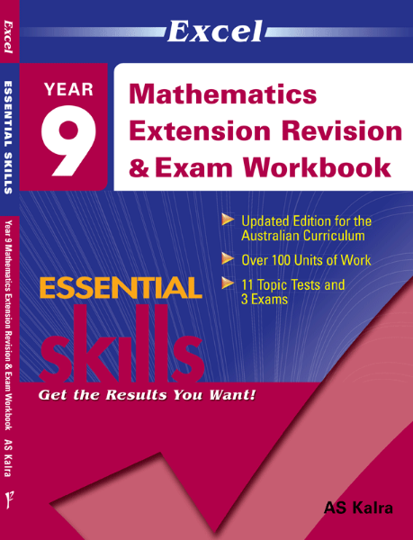 Picture of Excel Essential Skills - Mathematics Extension Revision & Exam Workbook Year 9