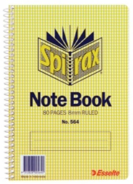 Picture of Notebook Spirax 564 167mm x 114mm 80 Pages