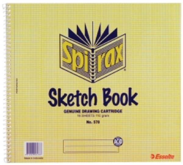 Picture of Sketch Book Spirax 578 16 Pages 110gsm