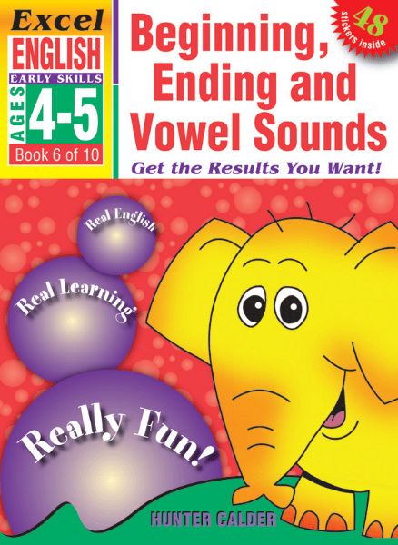 Picture of Excel Early Skills - English Book 6 Beginning, Ending and Vowel Sounds