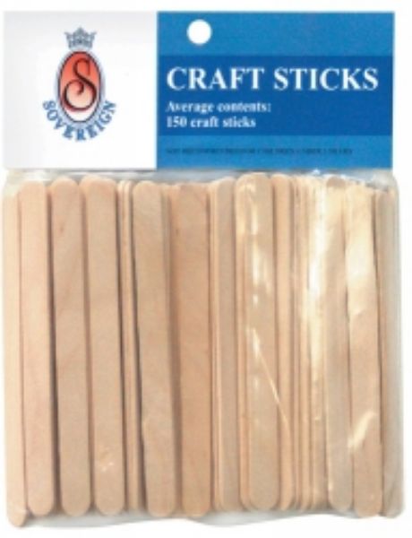 Picture of Craft Popsticks Plain Packet 150