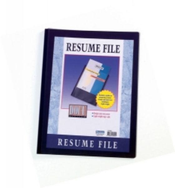 Picture of Resume File A4 Black 10 Pockets