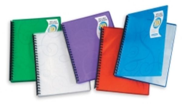 Picture of Display Book A4 30 Pockets Refillable Clear