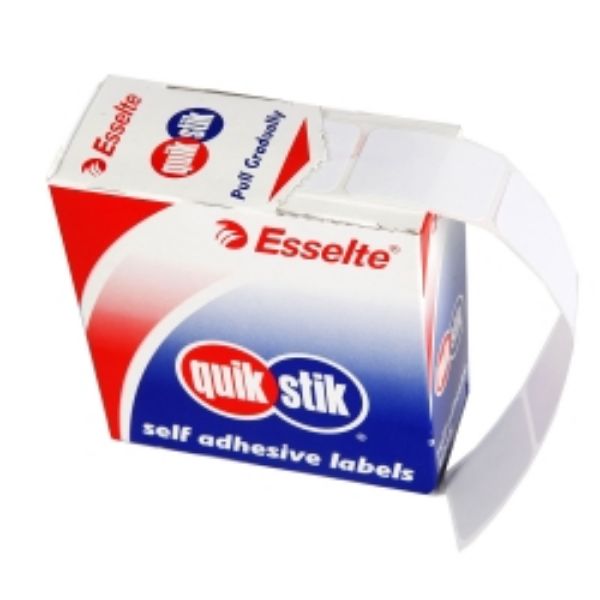 Picture of Labels Quik Stik 10mm x 24mm White