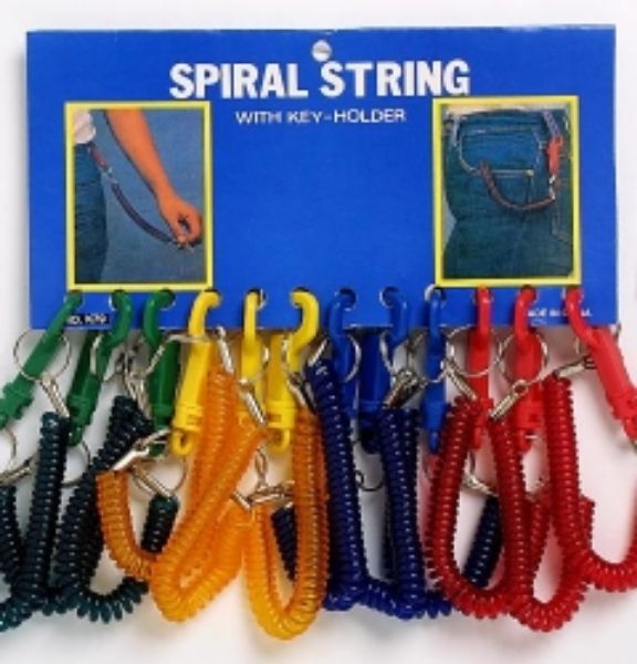 Picture of Keychain Spiral Plastic Assorted Colours