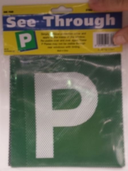 Picture of Driving Plates Clear Vision P Green