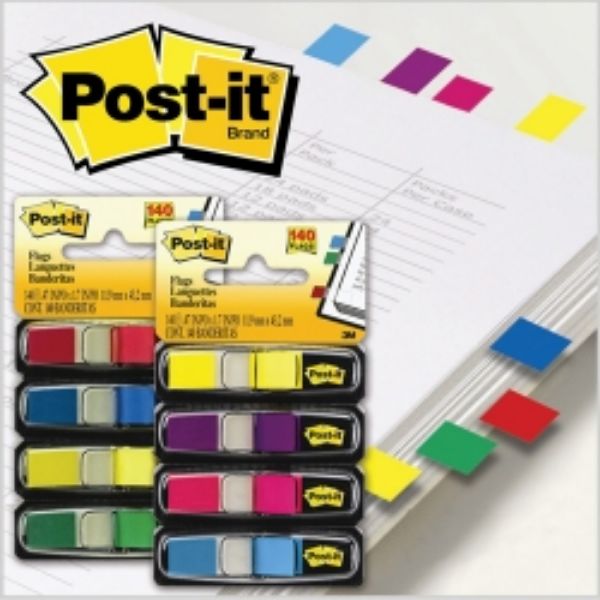Picture of Flags Post-it 683-4AB Bright Colours Packet 4