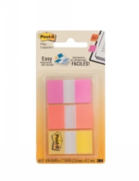 Picture of Flags Post-it 23.8mm x 43.2mm 680-OLP 3 Colours