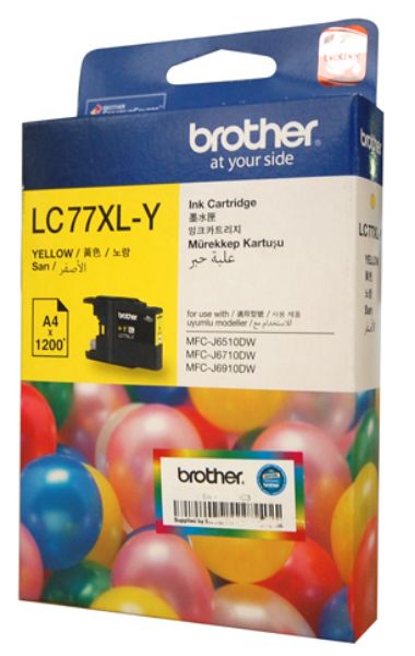 Picture of Brother LC77XL Yellow Ink Cartridge