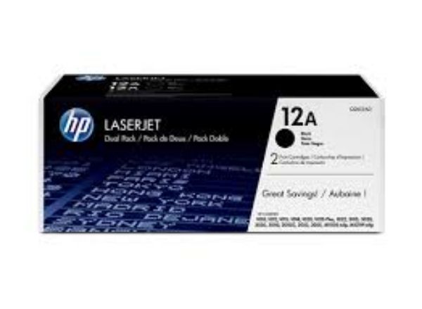 Picture of HP #12A Toner Cartridge- Dual Pack