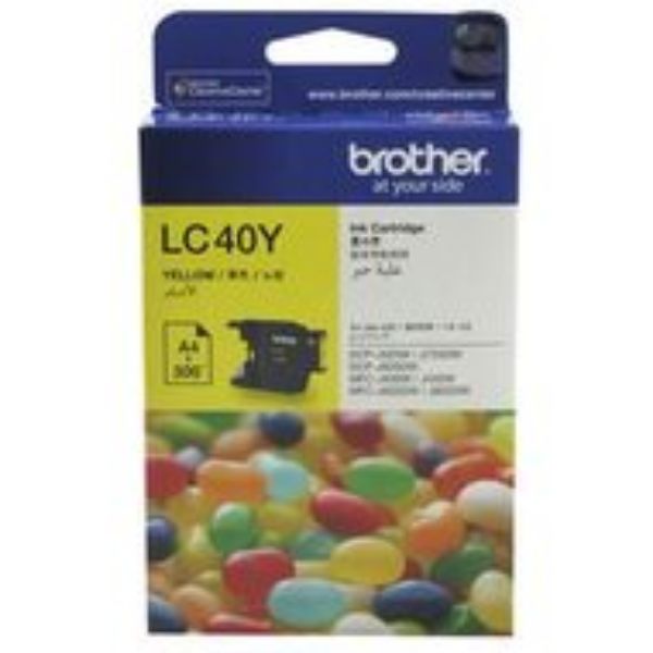 Picture of Brother LC-40Y Yellow Ink Cartridge