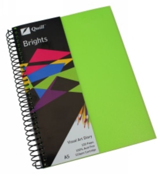 Picture of Visual Art Diary A5 110GSM 60 Leaf (120 Pages) Green