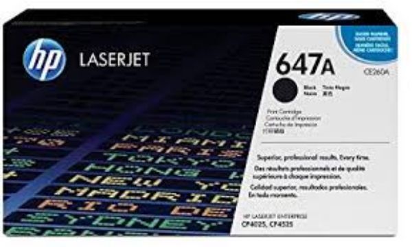 Picture of HP #647A Black Toner Cartridge