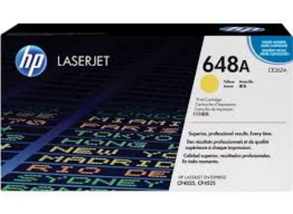 Picture of HP #648A Yellow Toner Cartridge