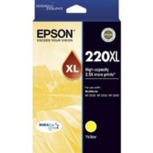 Picture of Epson 220 High Yield Yellow Ink Cartridge