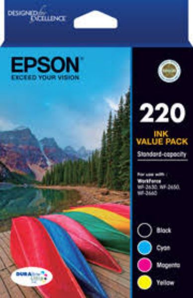 Picture of Epson 220  4 Ink Value Pack -