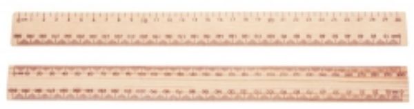 Picture of Ruler 300mm Wooden Polished