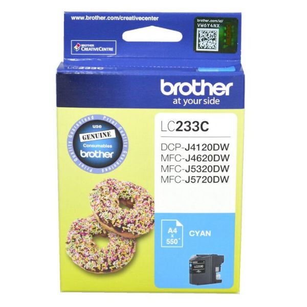 Picture of Brother LC-233 Cyan Ink Cartridge