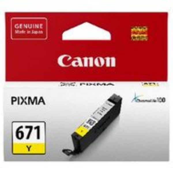 Picture of Canon CLI671 Yellow Ink Cartridge