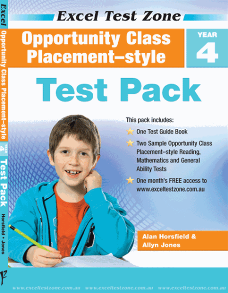 Picture of Excel Test Zone - Opportunity Class Placement-style Test Pack Year 4