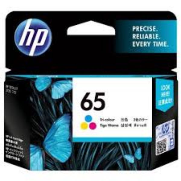 Picture of HP 65 Tri Colour Ink Cartridge N9K01AA