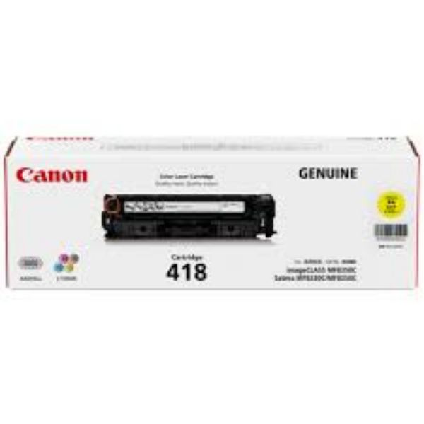 Picture of Canon CART418 Yellow Toner Cartridge