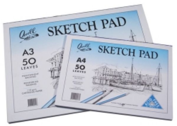 Picture of Sketch Pad A4  Quill 50 Leaf 110GSM