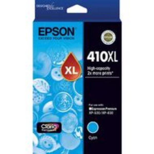 Picture of Epson 410 High Yield Cyan Ink Cartridge