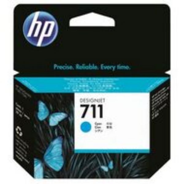 Picture of HP 711 29ml Cyan Ink Cartridge 3 Pk