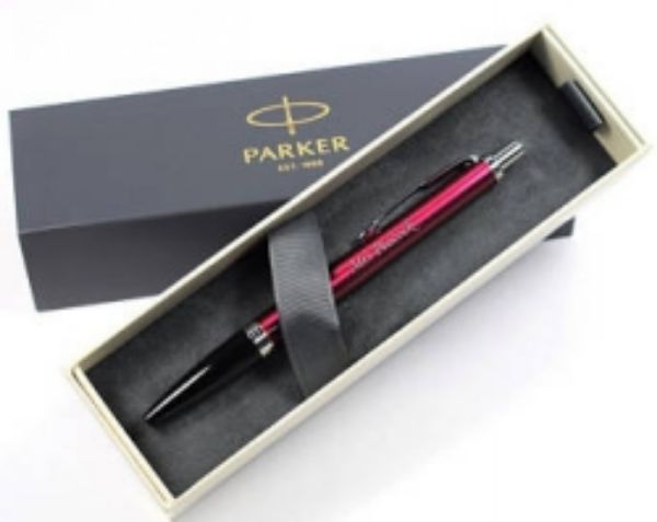 Picture of Pen Parker Ballpoint Urban Vibrant Magenta with Chrome Trim in Gift Box