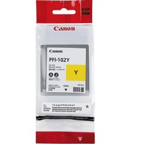 Picture of Canon PFI102 Yellow Ink