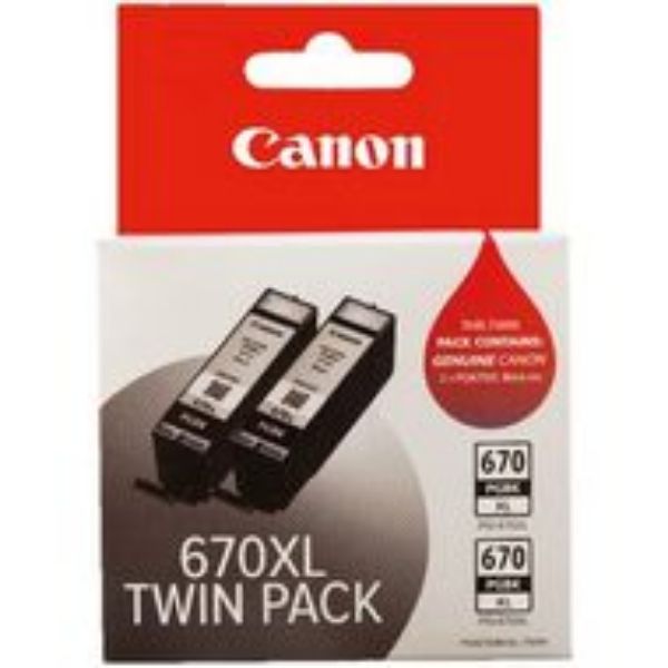 Picture of Canon PGI670XL Black Ink Twin Pack