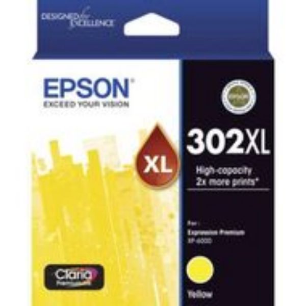 Picture of Epson 302 High Yield Yellow Ink Cartridge