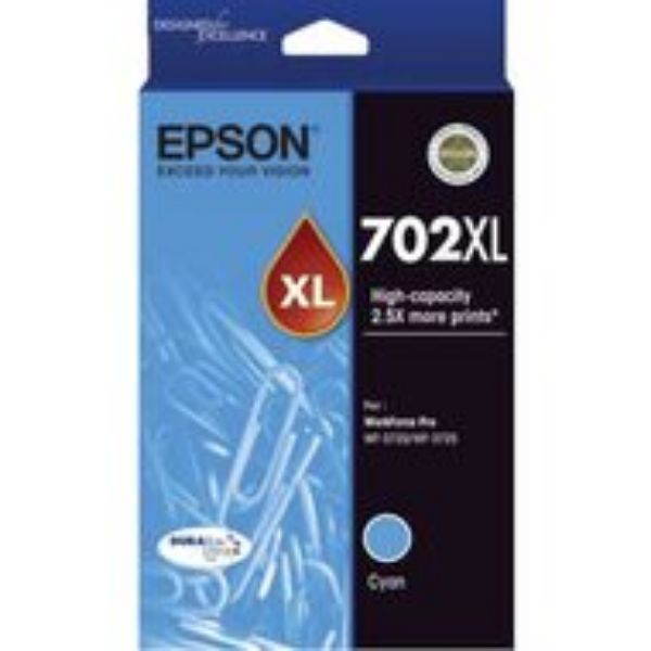 Picture of Epson 702 High Yield Cyan Ink Cartridge