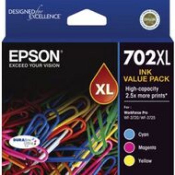 Picture of Epson 702 CMY XL Ink Pack