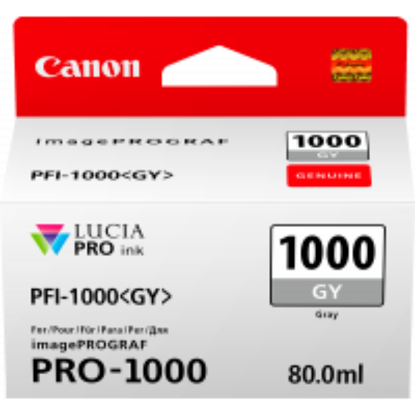 Picture of Canon PFI1000 Grey Ink Cartridge